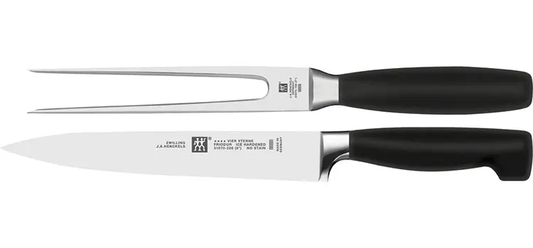 Zwilling Four Star Carving Set – 2-Piece Knife And Fork Combo 1