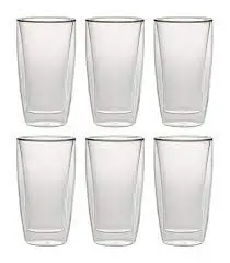 Zwilling Henckels Cafe Roma Double-Wall Glass Set – 6-Piece (16 Oz) 1